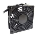 Quest Mfg 4" Square Fan, 80 Cfm, Black F04-1080